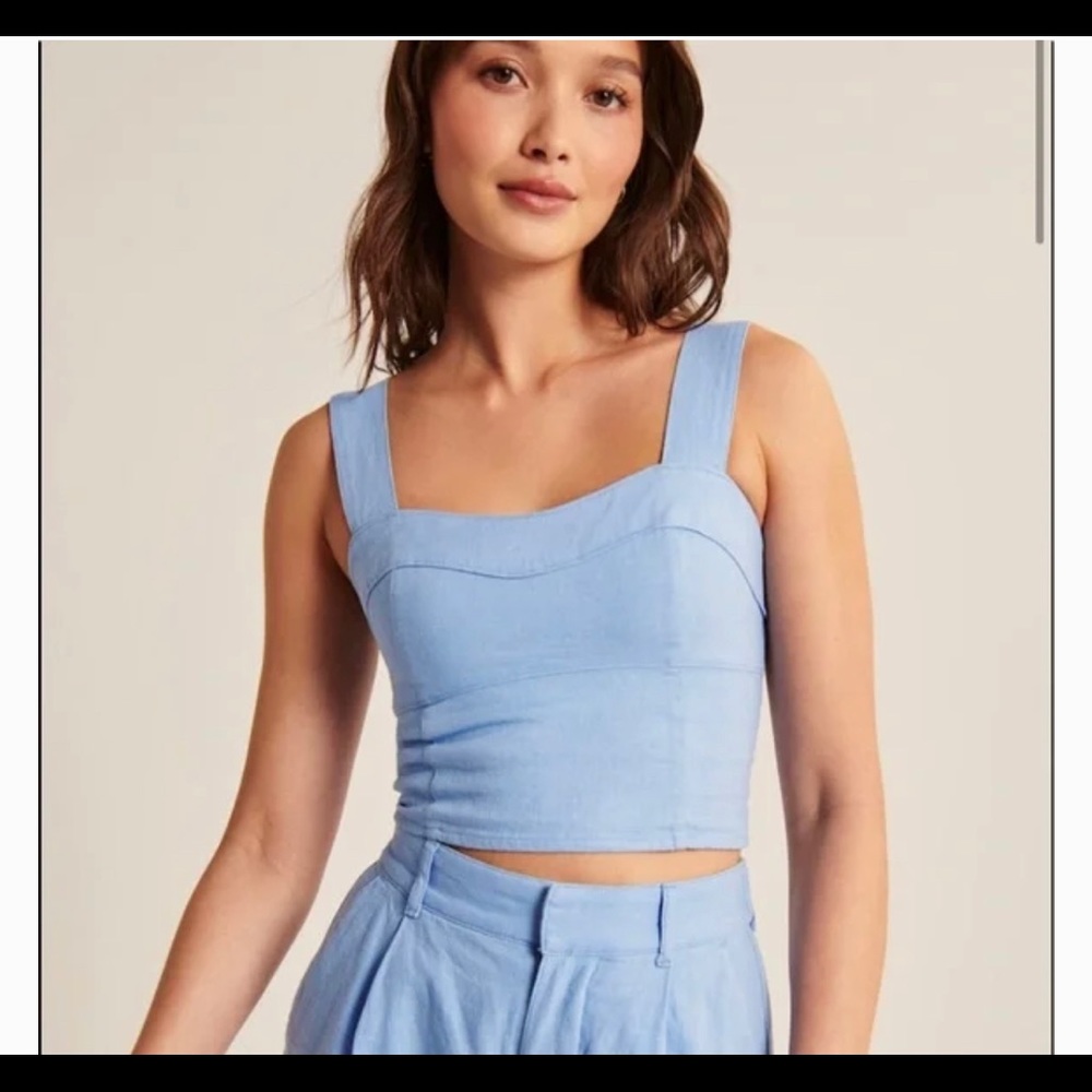 Abercrombie Linen Blend Top